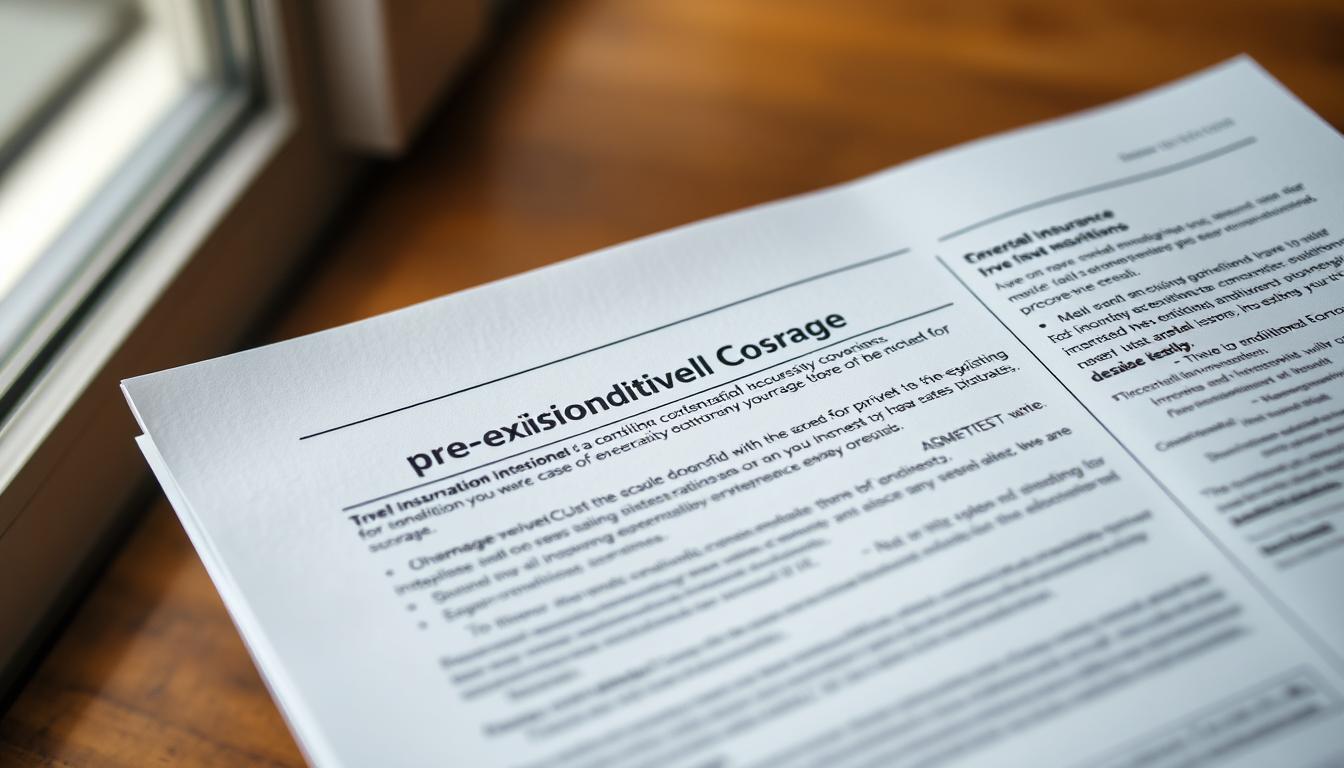 travel insurance for pre-existing conditions