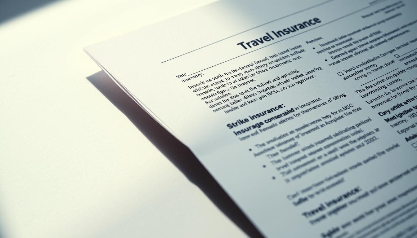 does travel insurance cover strikes